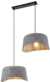 Lustra suspendata din material ecologic Farelia 2L