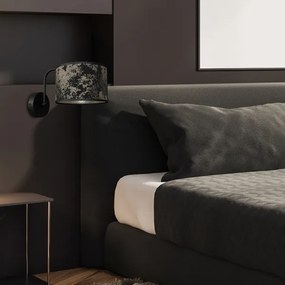 Aplică SATINO 1xE27/60W/230V neagră/aurie