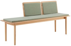 Bancă tapițată cu lână verde deschis Elba - Hammel Furniture