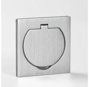 Priză încastrabilă de podea de exterior Brilagi IP55 crom mat pătrat