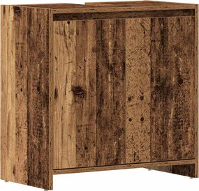 vidaXL Dulap pentru chiuvetă baie lemn vechi 60x33x60cm lemn prelucrat
