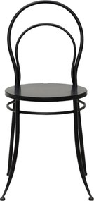 Scaun exterior negru din metal Curbis