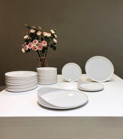 Farfurie Desert Casablanca Alb 20 cm (glazura din minerale)