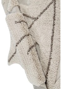 Covor pentru copii bej lavabil/țesut manual din bumbac 120x180 cm Monstera Natural – Lorena Canals