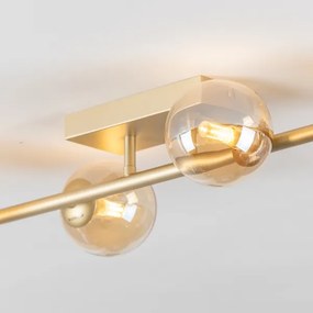 Lustră LED aplicată Brilagi MILLA 4xG9/3W/230V auriu