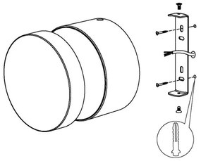 Eglo 97303 - LED Aplica perete exterior MELZO LED/11W/230V negru