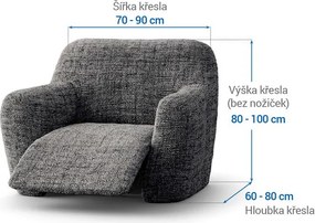 Gaico Huse bielastice VITTORIA gri fotoliu de relaxare (l. 70 - 90 cm)