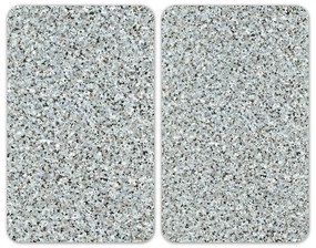 Set 2 protecții din sticlă pentru aragaz Wenko Granite, 52 x 30 cm