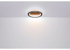 Plafoniera LED design modern Mattia negru mat