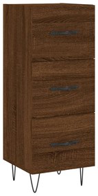 828603 vidaXL Servantă, stejar maro, 34,5x34x90 cm, lemn compozit
