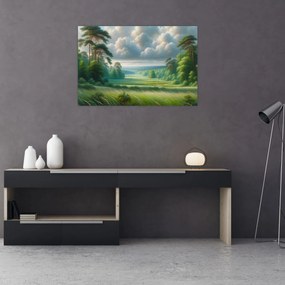 Tablou - Peisaj verde (90x60 cm)