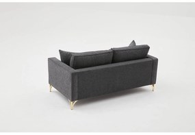 Canapea două locuri Berlunetta (antracit + Auriu). 1106642