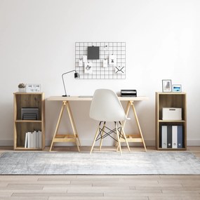 vidaXL Set comodă TV 2 pcs Stejar Artizanal 37 x 35 x 107 cm
