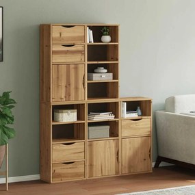 vidaXL Dulapuri laterale 5 buc &quot;ODDA&quot; 40x24x79 cm lemn masiv de pin