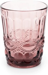 Set de pahare de apă, 6buc, 240 ml, roz, FREGATA TYPE 2