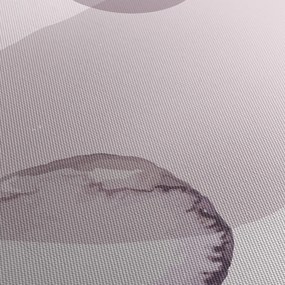 Tablou - Minimalism violet N⁰2 (cu ceas) (90x30 cm)