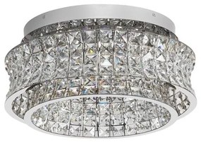 Lustra aplicata LED crom, cristale sticla CELYSIA 50cm