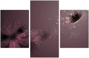 Tablou - Floare și fluture (90x60 cm)