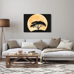 Tablou – Arbore în lună plină aurie II. (90x60 cm)