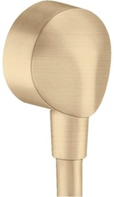 Racord furtun dus rotund bronz periat Hansgrohe, FixFit E Bronz periat