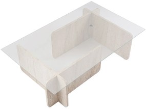 Măsuță de conferință Flavio Travertine