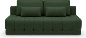 Canapea extensibilă cu ladă Tuko - stofă hidrofobă verde închis Murano 842