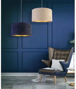 Lustră pe cablu Duolla ROLLER 1xE27/40W/230V d. 40 cm crem