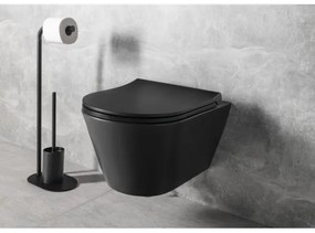 Sapho - Vas WC suspendat AVVA ceramică/negru