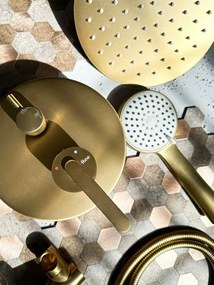 Set de dus incastrat Rea Ontario auriu periat + BOX