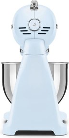 Mixer planetar SMEG SMF03PBEU, 800 W, 4,8 l, 10 viteze, Functie de pornire treptata, Albastru pastel