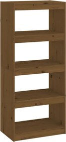 vidaXL Bibliotecă/Separator cameră maro miere 60x30x135,5 cm lemn pin