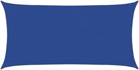 vidaXL Pânză parasolar, albastru dreptunghiular 3x6 m HDPE 160 g/m²