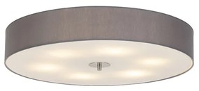 Plafoniera rustica gri 70 cm - Drum