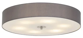 Plafoniera rustica gri 70 cm - Drum
