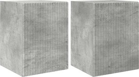 vidaXL Dulap TV de perete 2 pcs Beton 30 x 31 x 40 cm Lemn compozit