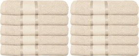 Set 10 Prosoape Premium din Bumbac 100% – 50×90 cm, 400g, Absorbție Superioară