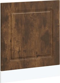 vidaXL Panou pentru mașină de spălat vase Stejar afumat Lemn prelucrat