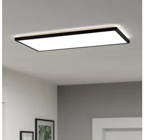 Plafonieră LED de exterior Eglo 901445 ROVITO 17,2W/230V 30x57 cm IP44 negru