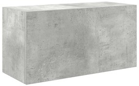 860061 vidaXL Dulap perete baie, gri beton, 60x25x30 cm, lemn prelucrat