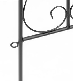 Outsunny Set de 5 garduri de grădină decorative din sârmă metalică antirugină pentru exterior, negru | Aosom Romania