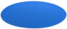vidaXL Folie solară rotundă din pe pentru piscină, 488 cm,  albastru
