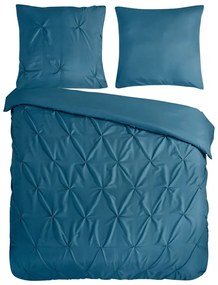 Lenjerie de pat albastru petrol din microfibră pentru pat dublu/extinsă 200x220 cm Pure Elegance – Good Morning