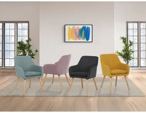 Scaun de sufragerie AK-310 YEL2, galben