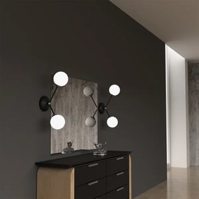 Aplică JOY 2xE14/40W/230V negru/crom lucios