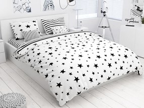 Lenjerie de bumbac din 6 piese STAR alb