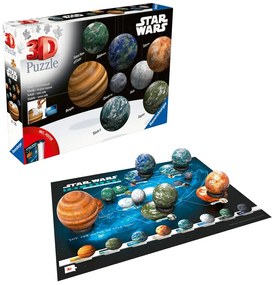 PUZZLE 3D PLANETELE DIN GALAXIA STAR WARS 531 PIESE - RAVENSBURGER (RVS3D11577)