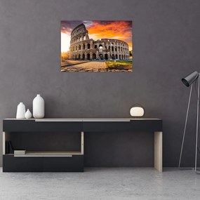 Tablou pe sticlă - Coloseum din Roma (70x50 cm)