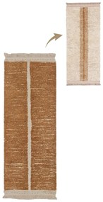 Covor tip traversă cărămiziu/bej din bumbac 80x230 cm Duetto Toffee – Lorena Canals