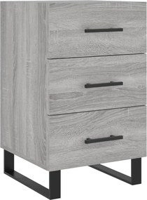 vidaXL Noptieră, gri sonoma, 40x40x66 cm, lemn compozit