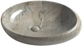 Sapho Dalma lavoar 68x44 cm oval gri/piatră MM313